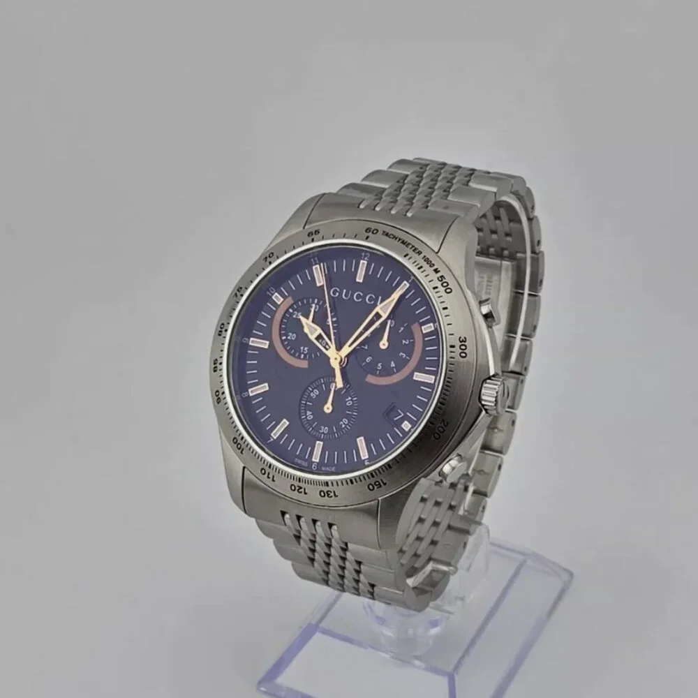 GUCCI TIMELESS MENS 42MM FACE WATCH NEW